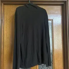 ユニクロブラックタートルネック長袖トップスＬ