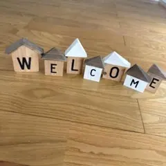 welcome 木製 ウェルカムボード オブジェ salut！
