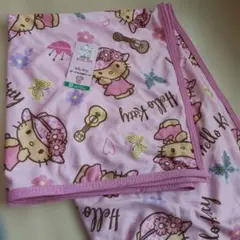 しまむら　日焼けキティ　ポーチ付き　冷感　ケット ハーフサイズのサムネイル