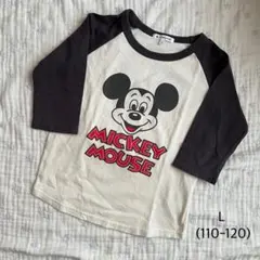 GLOBAL WORK＊Disney ミッキー　ラグラン　7分丈