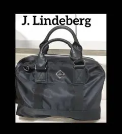 J. Lindeberg ブラック ジェイリンドバーグ 2WAY トートバッグ