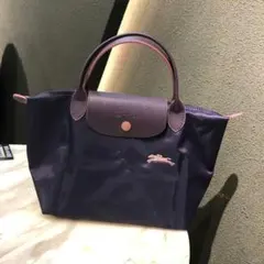 新品 LONGCHAMP Sサイズ ル・プリアージュ ハンドバッグ パープル