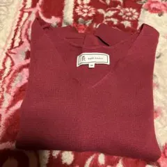 ROPÉ PICNIC 赤 Vネック 長袖ニット 36