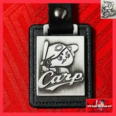 New Carpレザープレート　キーホルダー　広島東洋カープⅠ Ⅰ Ⅸ