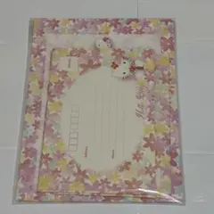 平成レトロ ハローキティ レターセット 1999年 ピンク 花柄