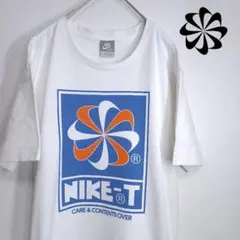 【大人気/美品】NIKE 風車ロゴ Tシャツ ヴィンテージ 古着 白 L