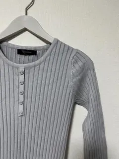 ドゥーラドゥーラ Doula Doula ヘンリーネックリブニットワンピース