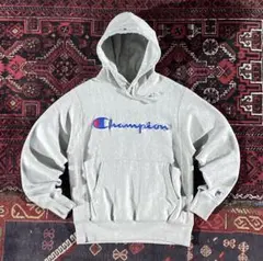 champion リバースウィーブ プルオーバー パーカー グレー S