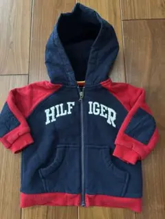 Tommy Hilfiger フード付きパーカー 2T ネイビー/レッド