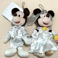 ミッキー・ミニー ウェディングぬいぐるみペア