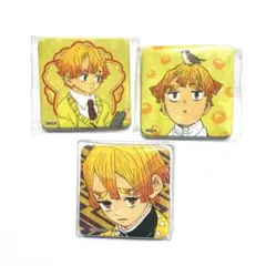 鬼滅の刃　我妻善逸　アナザーカラー　スクエア缶バッジ