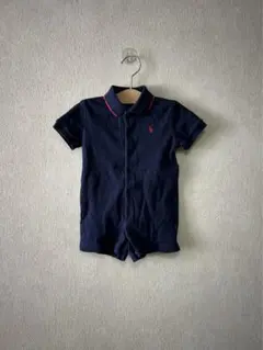 Ralph Laurenネイビー ポロシャツロンパース 80cm