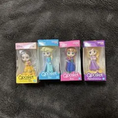Qposket エルサ ラプンツェル アナ　ベルフィギュアセット