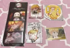 鬼滅の刃 我妻善逸 グッズ セット 缶バッチ 無限列車 ジャンプ 極楽湯