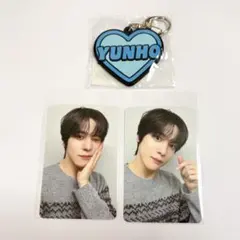 ATEEZ ユノ オンライン FCくじ トレカ2種 ラバーストラップ セット