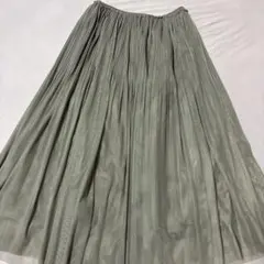 エリオポール　シフォン チュール　プリーツスカートのサムネイル