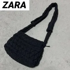美品 ！ZARA キルティング ショルダーバッグ マグネット ファスナー 黒