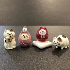 新品・DECOLE デコレ コンコンブル 箸置き＆マスコット 4個セット