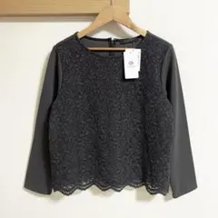 【新品未使用】ユナイテッドアローズ クローゼットストーリー レース切替カットソー