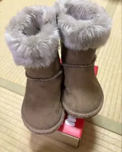 MIKIHOUSE ベージュファーブーツ　16センチ