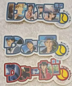 テニスの王子様モバイルステッカー7枚　跡部景吾　宍戸亮　越前リョーガなど