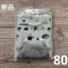 新品ユニクロ半袖ドライパジャマ80サイズ　パンどろぼう おにぎりぼうやのたびだち