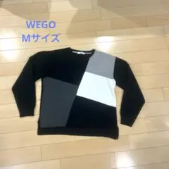 最終値下げ！値段交渉OK！ WEGO パッチワークトレーナー 黒　Mサイズ