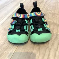 KEEN キッズサンダル グリーン/マルチカラー