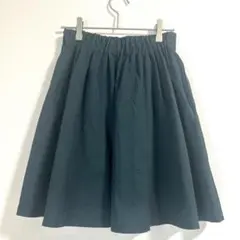 LOWRYSFARM ダークグリーン フレアスカート ゴムウエスト フリーサイズ