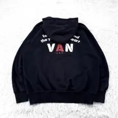 90s VAN JAC コーチジャケット ナイロンジャケット プリント 深緑 L 90s VAN JAC コーチジャケット ナイロンジャケット プリント 深緑 L
