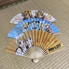 初音ミク 鏡音リン・レン 巡音ルカ 扇子 3本セット