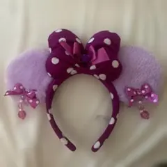 ミニーマウス風 紫色 カチューシ ディズニー カチューシャ ミニー