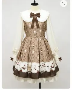 Amavel Sweet Whip プリントワンピース ベレー帽