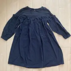 B:MING by BEAMS ネイビーワンピース 切替120