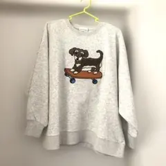 【poika】刺繍スウェットトップス