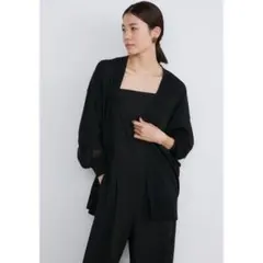 定価17930円 INED メッシュ袖着流しカーディガンのサムネイル