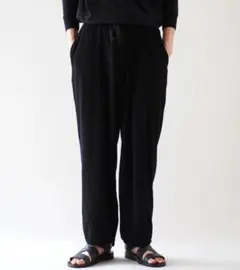 COMOLI パイル パンツ black