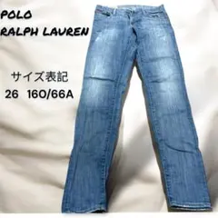 Polo Ralph Laurenダメージジーンズ26 ラルフローレンストレート