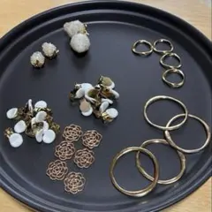 【G-1 】 イヤリング用金具 パーツセット まとめ売り