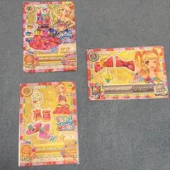 【サイン付】アイカツ！ サマーデイミラクルコーデ 夏樹みくる 3枚セット