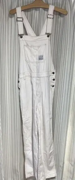お値下げオーバーオールホワイトデニムMサイズ