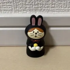 デコレ コンコンブル ねこずきん お月見うさぎ 黒