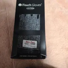 新品 未使用 iTouch Gloves Harris Tweed レザー手袋のサムネイル