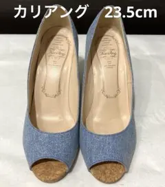 kariAng カリアング オープントゥ パンプス　ミュール 23.5 デニムのサムネイル