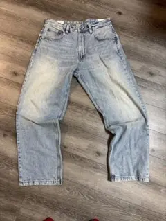 ZARA BAGGY FIT デニムパンツ ライトブルー 44のサムネイル