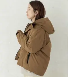 アーバンリサーチサニーレーベル◎フーディーダウンジャケット//ブラウン