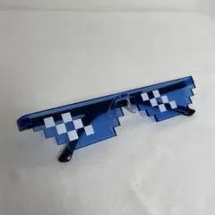 ドットサングラス ブルー パーティグッズ