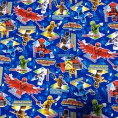 ジュウオウジャー　オックス生地　1メートル　青