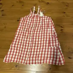 サマンサモスモス レッド ギンガムチェック キャミワンピース M
