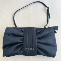 美品！TOCCA トッカ リボンポシェット ショルダーバッグ 斜め掛け 黒のサムネイル